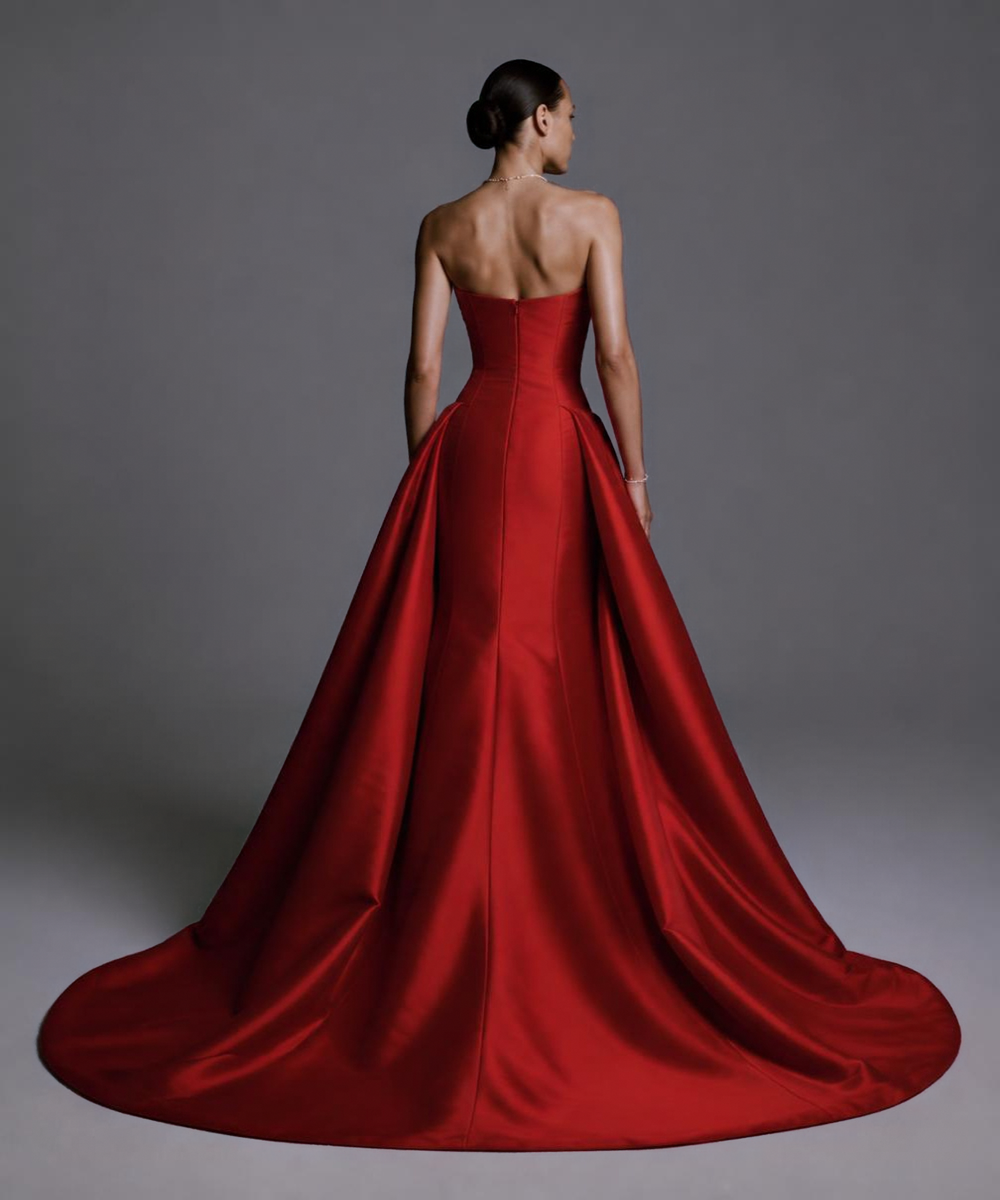 Galileah Strapless Mikado Gown