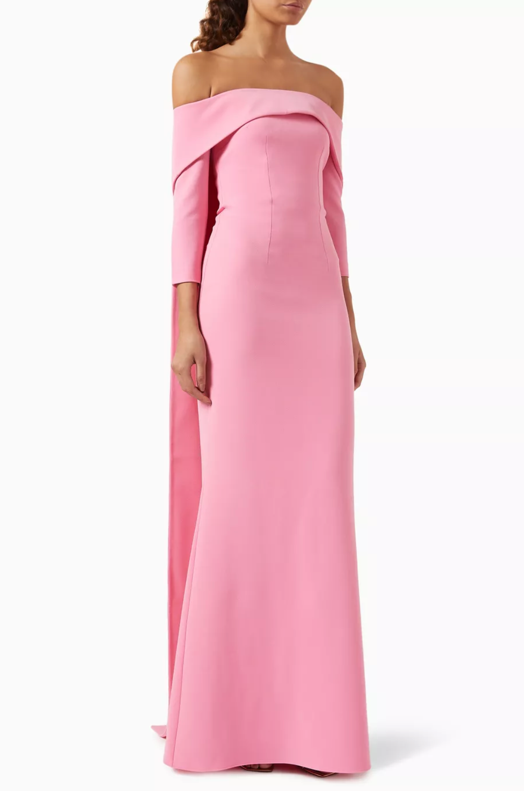 European Off The Shoulder Train Dress-And She Is Couture®