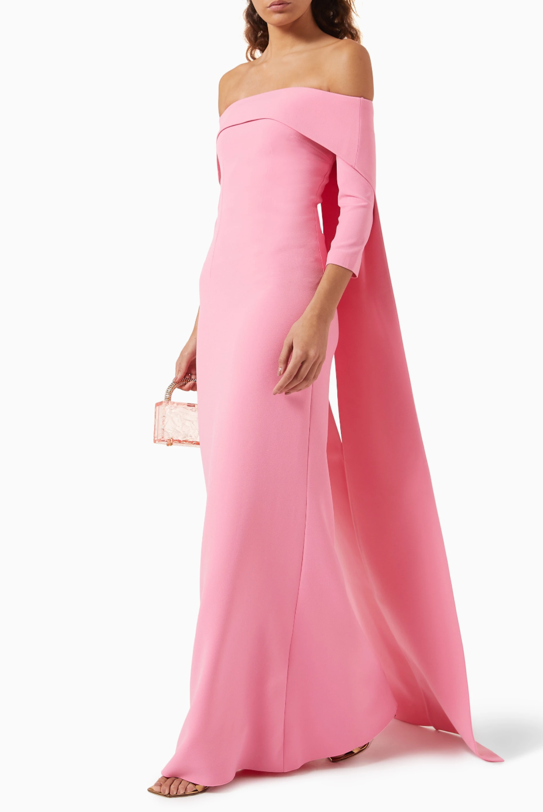 European Off The Shoulder Train Dress-And She Is Couture®
