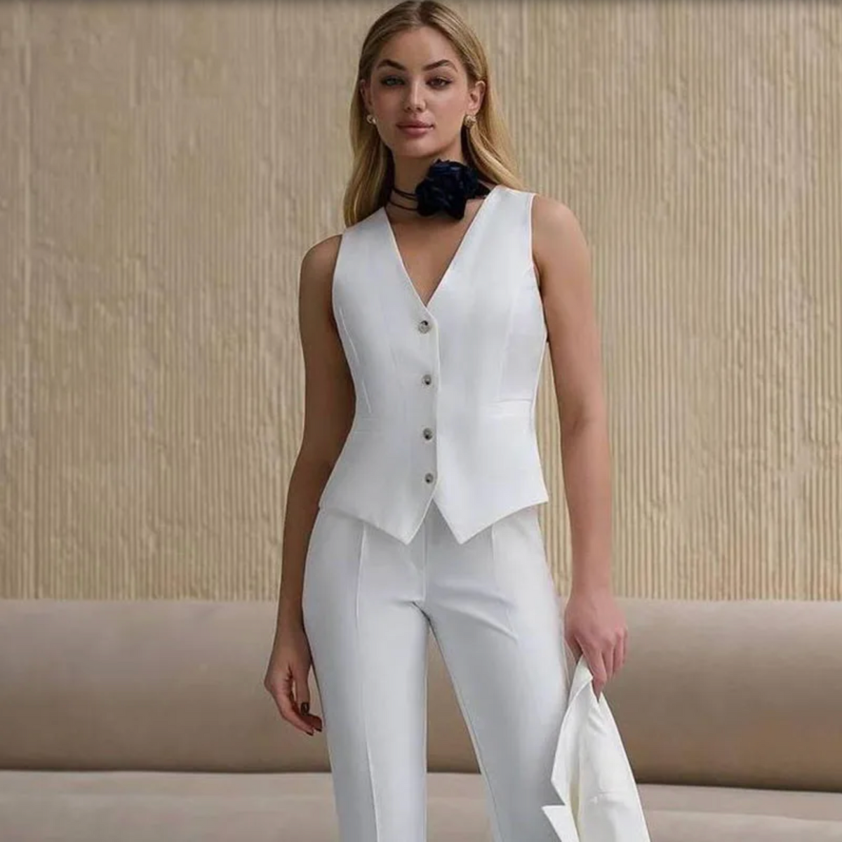 Santa Croce Three Piece Suit Set-And She Is Couture®