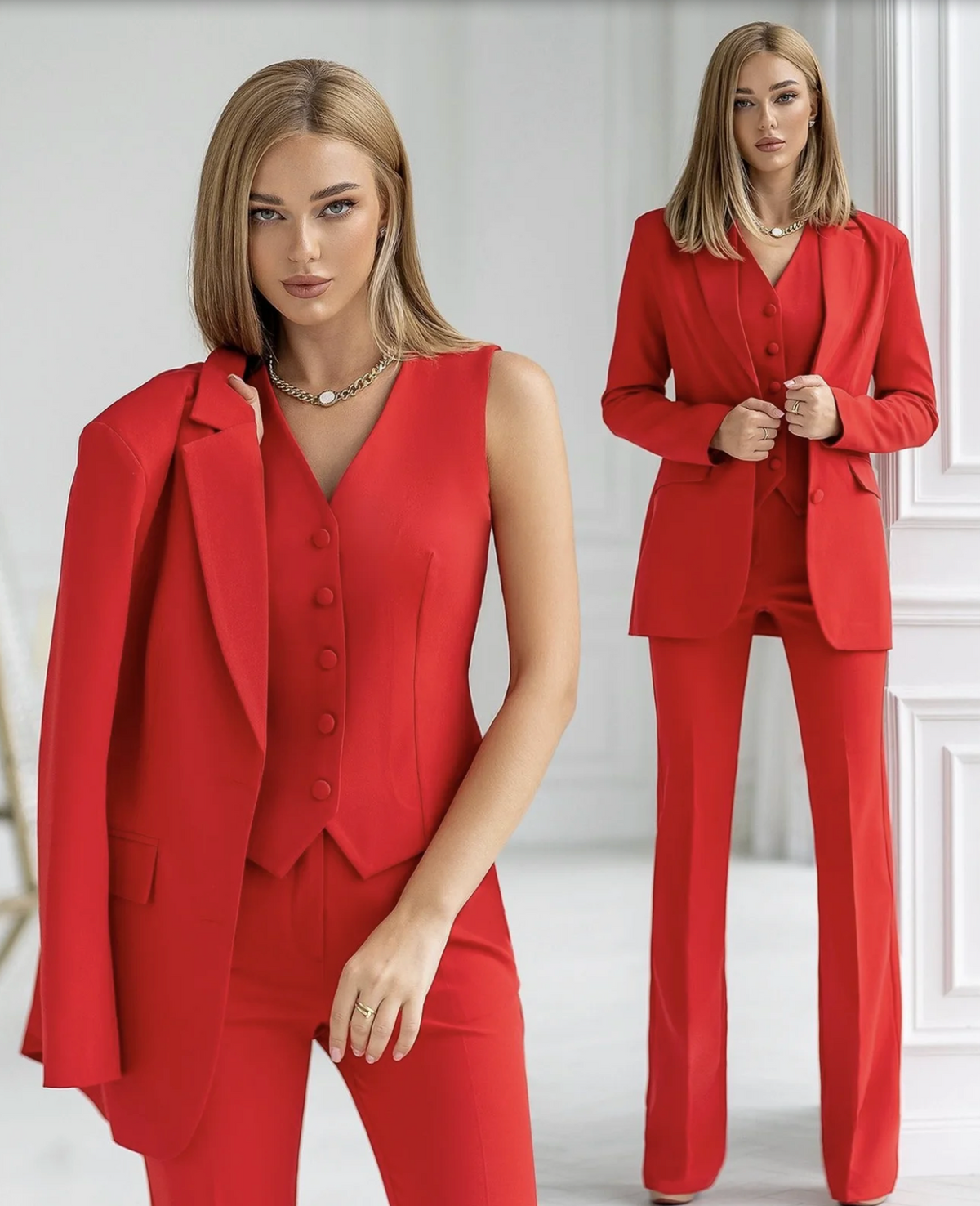 Santa Croce Three Piece Suit Set-And She Is Couture®