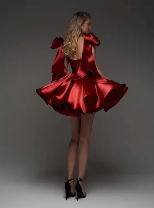 Woman wearing the Old Money Collection Couture Wekiva Mini Dress