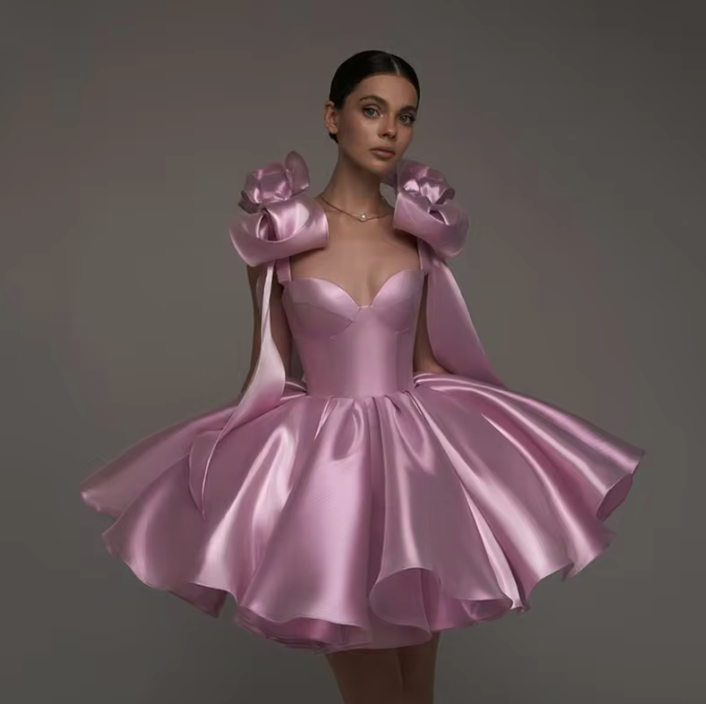 Woman wearing the Old Money Collection Couture Wekiva Mini Dress