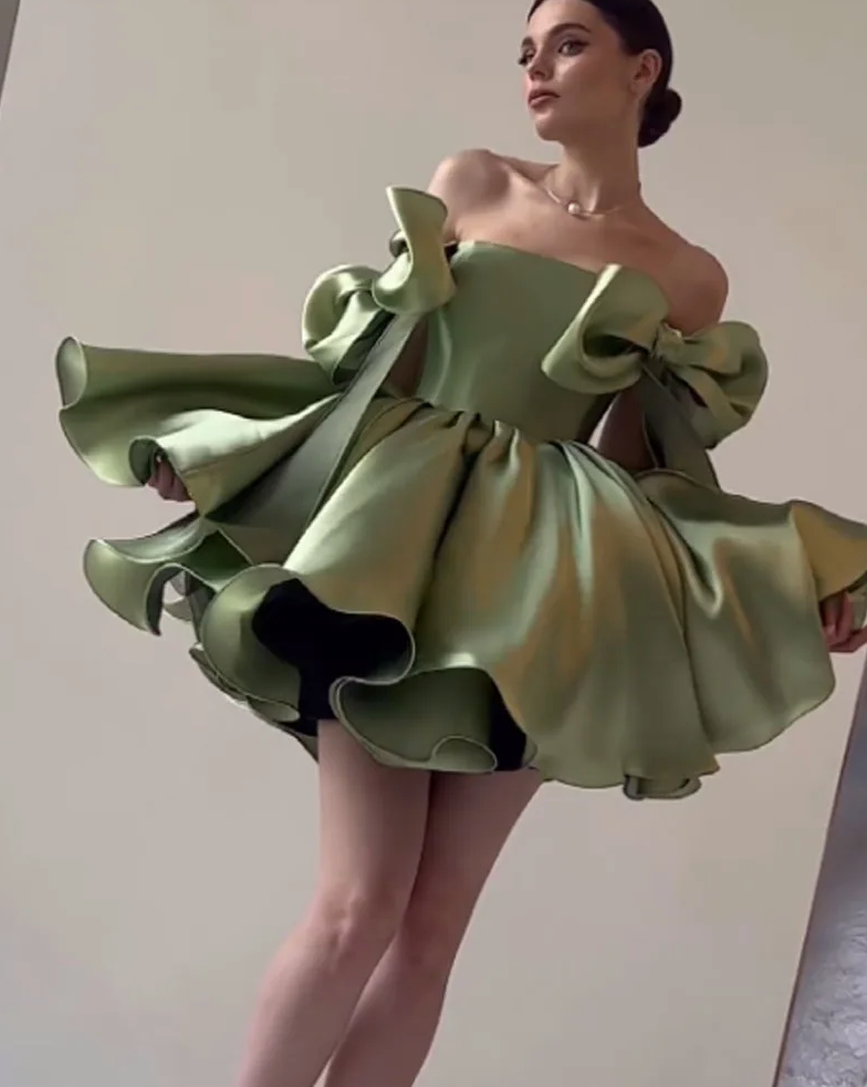 Woman wearing the Old Money Collection Couture Wekiva Mini Dress