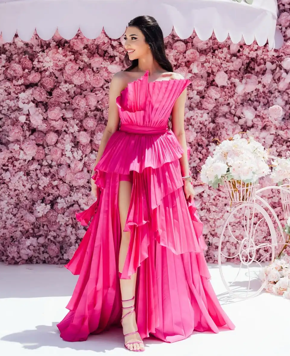 Woman wearing the Old Money Collection Couture Speechless Maxi