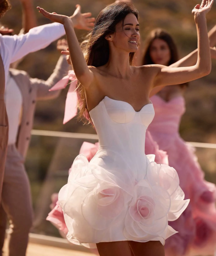 Woman wearing the Old Money Collection Couture Zophie Party Mini