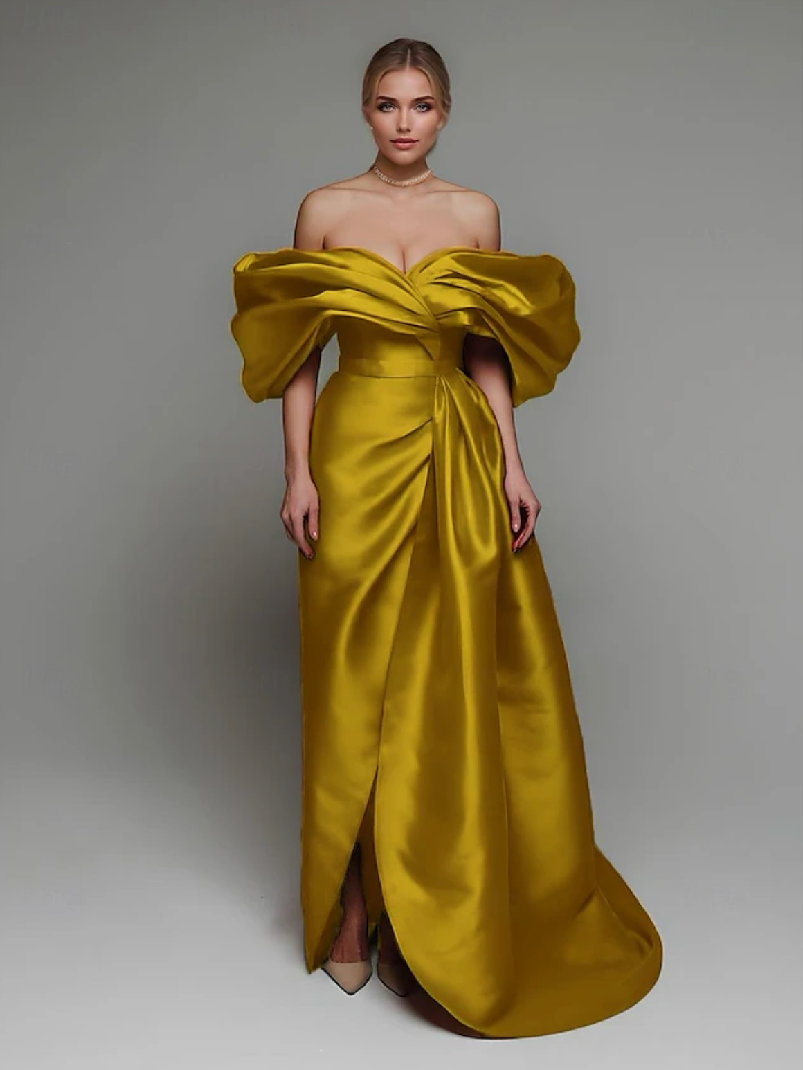 Woman wearing the Old Money Collection Couture Viceroy Bali Gown
