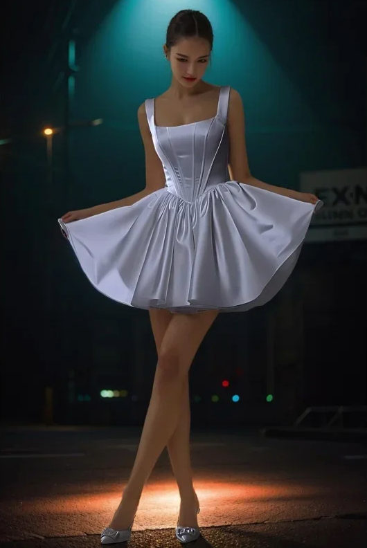 Woman wearing the Old Money Collection Couture Melrose Ave Mini