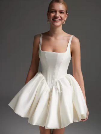 Rosaline Satin Bubble Mini