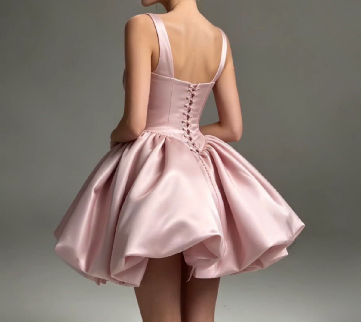 Rosaline Satin Bubble Mini