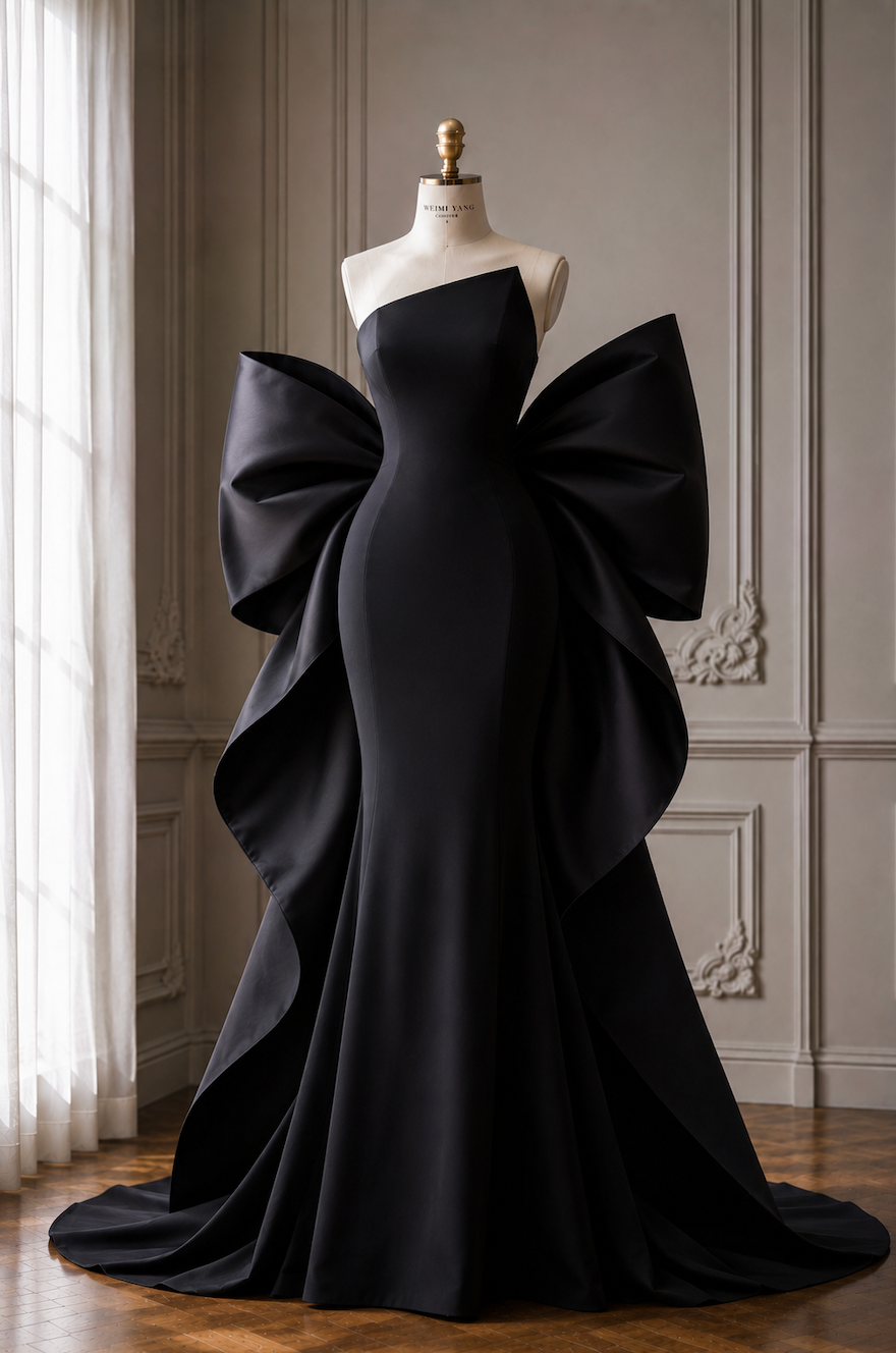 Galant Sculptural Bow Gown