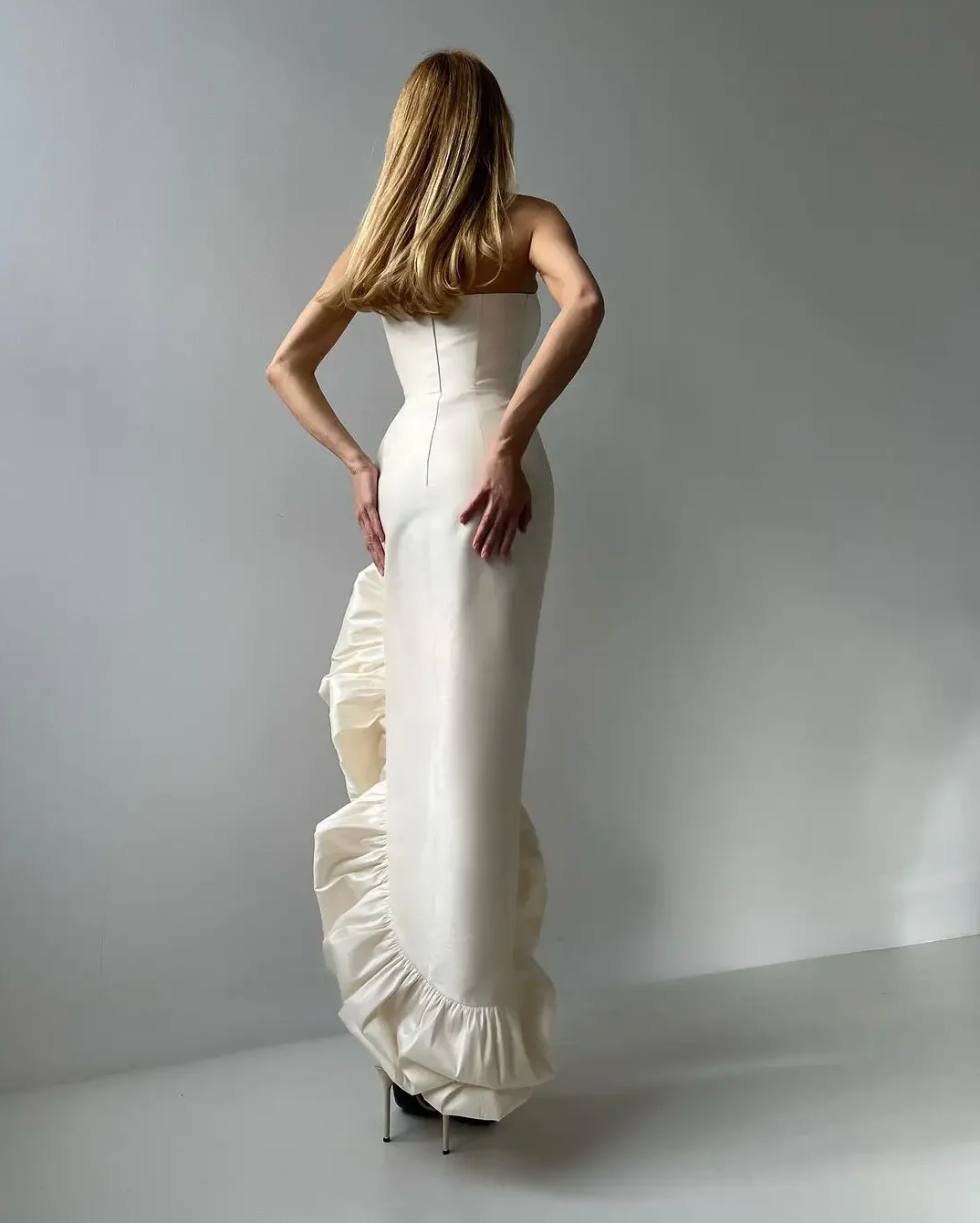 Woman wearing the Old Money Collection Couture Herne Bay Cocktail Dress