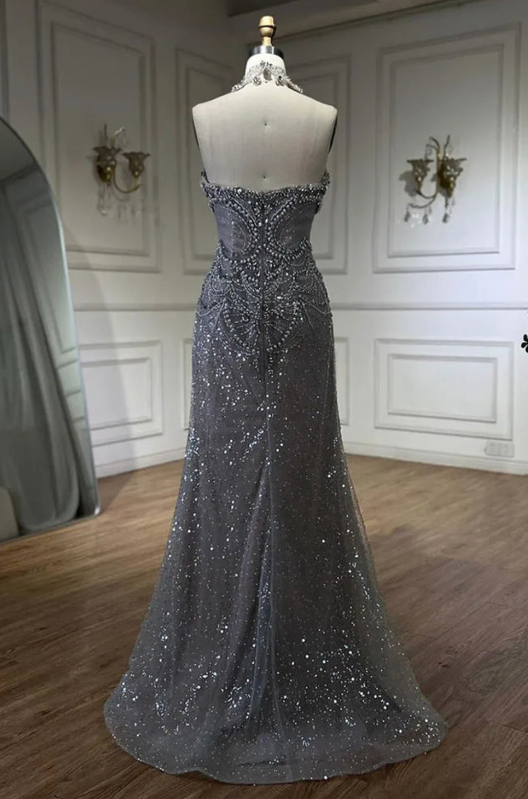 Serene Crystal Beaded Gown-And She Is Couture®