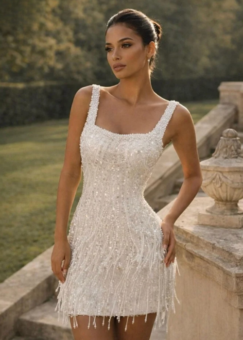 Varese Beaded Mini Dress